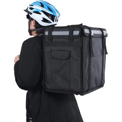 2022 Wholesale or Customized waterproof insulated food delivery backpack by motorcycle