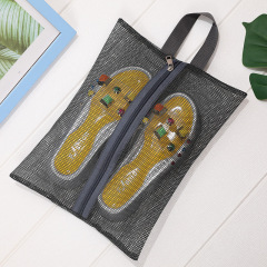 Grand sac de pique-nique personnalisé Shopping Summer Net Sac à main Sac fourre-tout Mesh Beach Bag