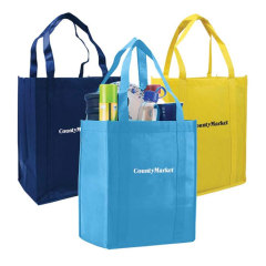 Kundenspezifische umweltfreundliche wiederverwendbare PP-Einkaufstasche aus Vliesstoff mit Logo