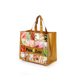 Изготовленная на заказ экологичная многоразовая хозяйственная сумка бакалеи Пп не сплетенная с логотипом