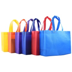 Venta al por mayor en stock Promoción Color Eco Shopping Tote Empaquetado Bolsa no tejida