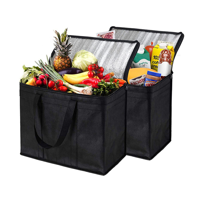 Extra Large Heavy Duty Insulated Reusable Tote Grocery thermal Shopping Bag Cooler Bag