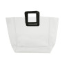 Großhandelsgroße Kapazitäts-kundenspezifisches Logo-transparente Plastikhandtasche tragen PVC-Einkaufstasche