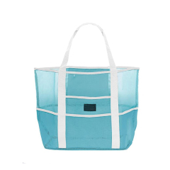 High Capacity Custom Luxury Beach Bag Women Mesh Beach Bag Summer Fashion Tote Bag