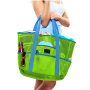 Hohe Kapazität Benutzerdefinierte Luxus Strandtasche Frauen Mesh Strandtasche Sommer Mode Einkaufstasche