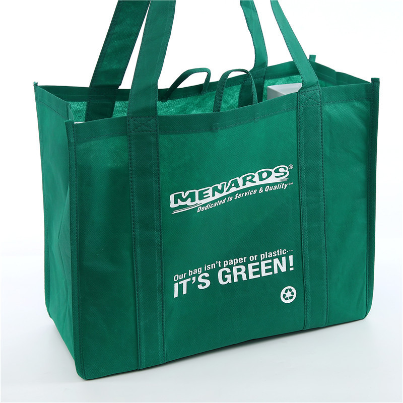Customized reusable tote shopping bag recycled eco non woven bag with logo