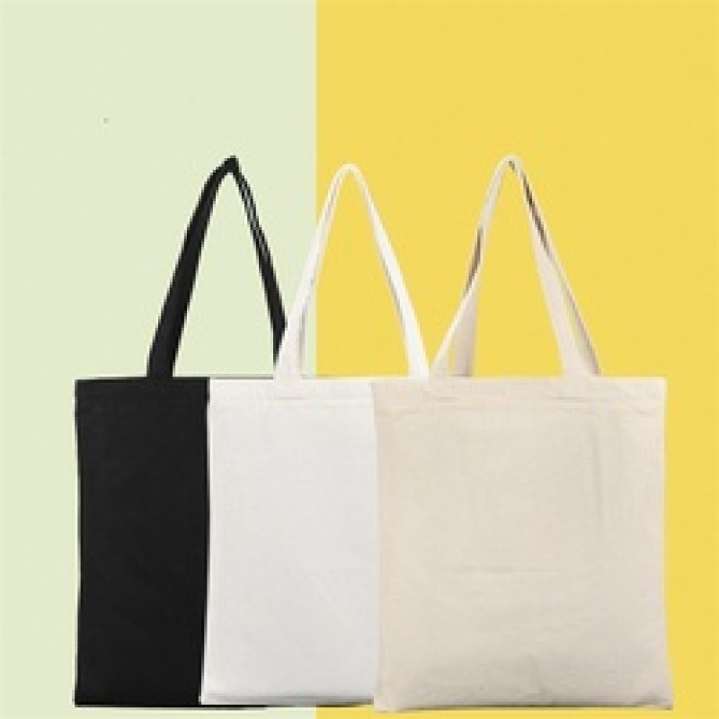 Large Capacity Canvas Tote Shoulder Bag Cotton Fabric Cloth Reusable Shopping Bag