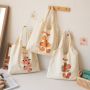 Professional Customized Portable Foldable Shopping Bag Reusable 100% Cotton Canvas Tote Bag