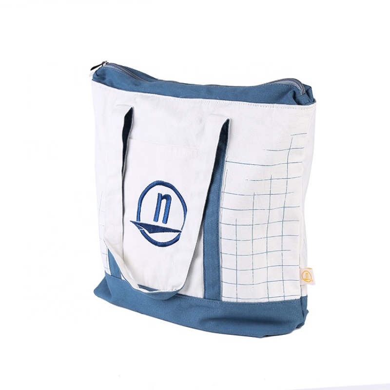 Modern style high quality recycled shopping cotton tote bags