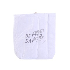 Custom Foil Lined Biodegradable Leakproof paper Lunch Food Bag Washable Insulated Tyvek Kraft Paper Thermal Cooler Lunch Bag