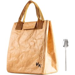 Venta caliente de la fábrica de BSCI Logotipo personalizado tyvek lunch bag MOQ duradero, ligero, delgado, fuerte, bolso térmico más fresco