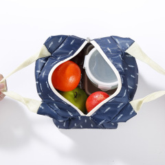 Petites femmes sac à lunch réutilisable portable impression sac de glace sacs alimentaires sac à lunch thermique pour les enfants