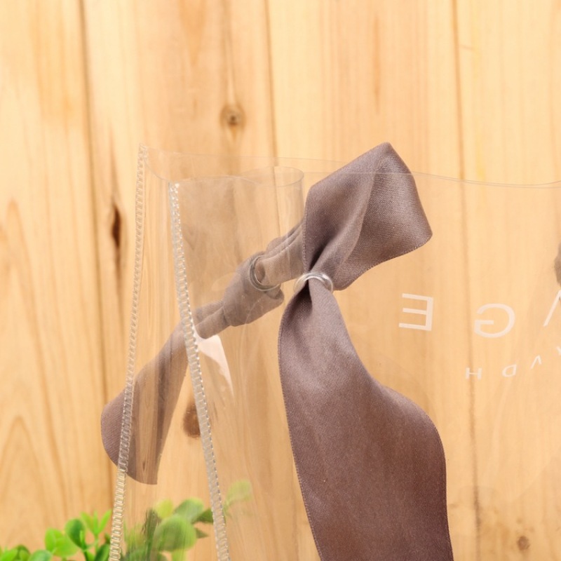 Transparent Bag Pvc 2022 Wholesale Custom Women Tote Bag Large Clear Transparent PVC Bags