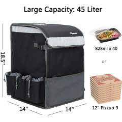 Рестораны Delivery Drivers 77L Большой водонепроницаемый термоизолированный рюкзак для доставки еды