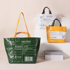 Индивидуальная печать очень больших многоразовых продуктовых сумок Ламинированные полипропиленовые тканые хозяйственные сумки