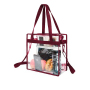 Frauen-wasserdichte Sicherheits-Schulter-PVC-Einkaufstasche Transparente PVC-Einkaufstaschen
