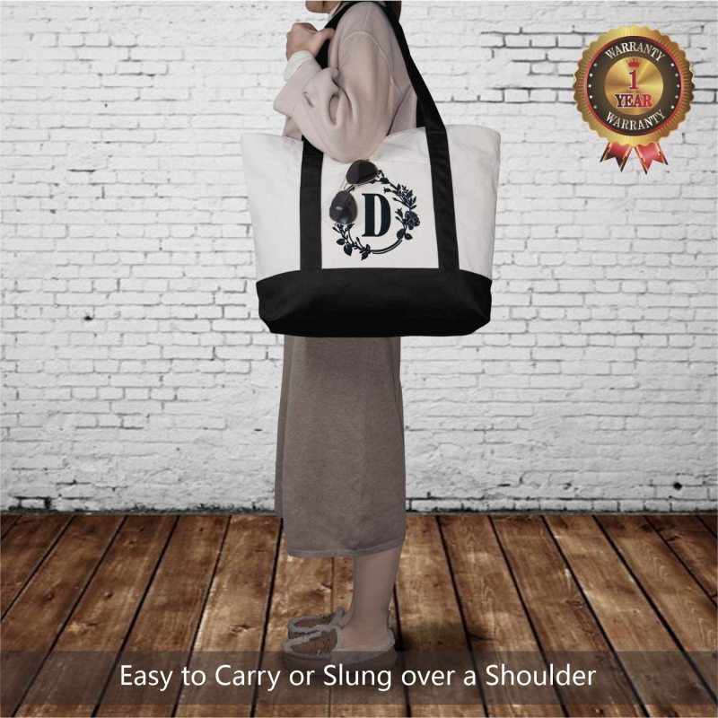 Canvas Tote Bag China Supplier Cotton White Letter Print Grocery Plain Thick Canvas Tote Bag