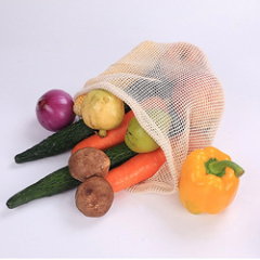 Totes Mesh Bag Cotton String Produce Shopping Grocery Long Handle Net Shoulder-Bag Fruit Vegetable Reusable Bags