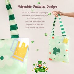 Venta al por mayor de dibujos animados personalizados con logotipo impreso reutilizable ecológico lienzo compras bolsa de algodón