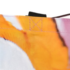 Дешевая индивидуальная сумка для покупок с логотипом Рекламная тканая многоразовая хозяйственная сумка из полипропилена