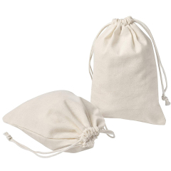Logo personnalisé imprimé cadeau sac à cordon coton toile tissu mousseline poussière cordon sac