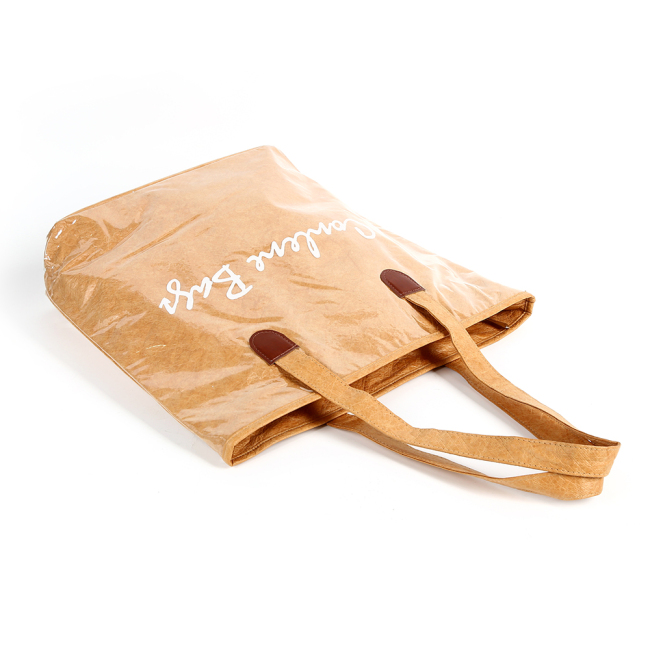 Nuevo Producto, bolsa de asas de papel Dupont Tyvek impermeable reutilizable, bolsa personalizada de Pvc Tyvek
