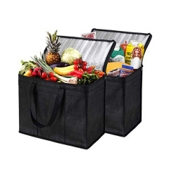 Оптовая продажа экологически чистых изолированных многоразовых продуктовых сумок для доставки обеда-холодильника
