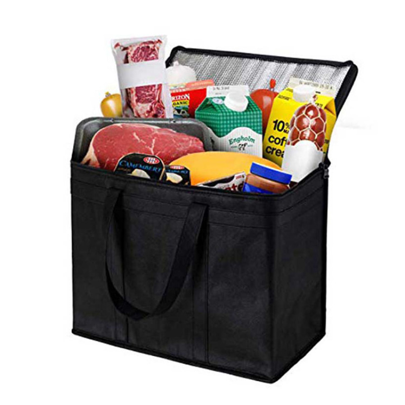 Wholesale Eco-friendly Insulated Reusable Grocery Bags Delivery Lunch Cooler Bag
