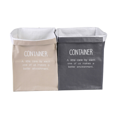 Индивидуальный перерабатываемый мешок для мусора с ламинированной печатью логотипа, полипропиленовый тканый мешок для мусора, экологически чистые мешки для мусора с нейлоновой ручкой