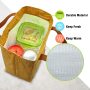High Quality Brown Durable Washable Paper bag Insulated Lunch cooler Tyvek Bag