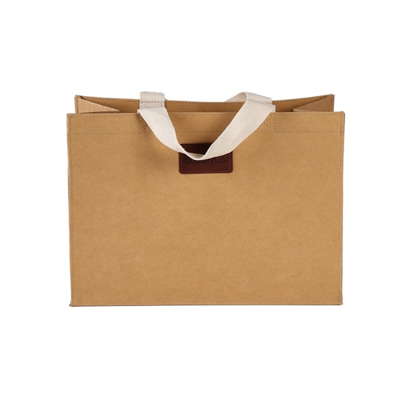 Brown Paper Bag with handle,custom kraft paper bag,craft food paper bag