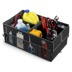 Складной ящик для хранения автомобильного органайзера на заднем сиденье, органайзер для багажника автомобиля