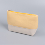 El algodón hermoso de la lona del color de encargo compone el bolso cosmético de la bolsa de los bolsos con la cremallera