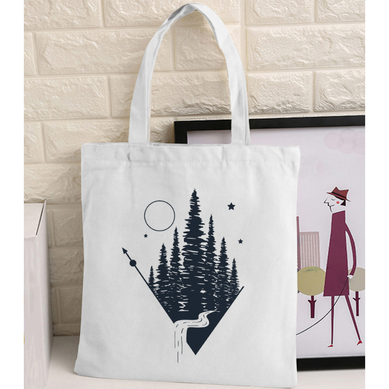 Retro Art Fashion New Oil Painting High Quality Women Leisure Eco Foldable Shopping Bag Canvas Tote Bag