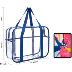 Transparente PVC-Einkaufstasche Schwimmen Strandtasche für Lebensmittel