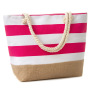 Großhandelsoberseitenverschlussreißverschluss Baumwollseilhandtasche großer Segeltuchsommer-Einkaufstaschenstrand für Frauen