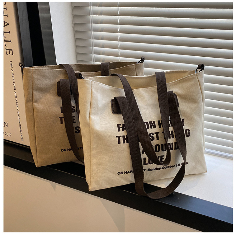 Makeup Shopping Duffle Bag Small Waxed Canvas Tote Bag Cotton Canvas Custom Canvas Bag With Custom Printed Logo