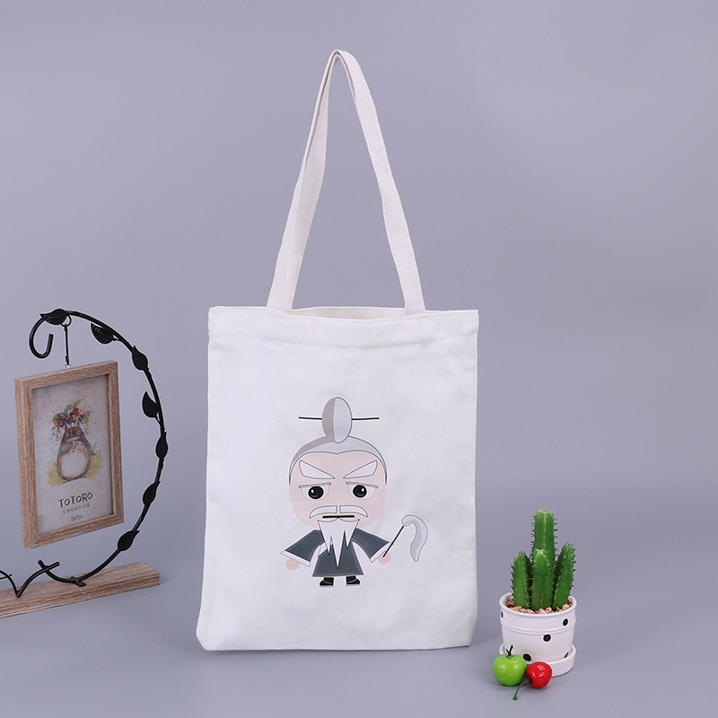 Makeup Shopping Duffle Bag Small Waxed Canvas Tote Bag Cotton Canvas Custom Canvas Bag With Custom Printed Logo