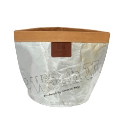 Publicité promotionnelle sac d'emballage cadeau étanche sac en papier kraft brun