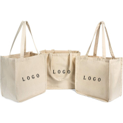 Cotton Canvas Tote Bag Long Handle Customised Ecological Cotton Bag