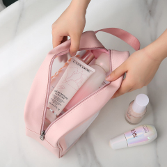 Le stockage transparent de PVC met en sac le sac cosmétique clair d'organisateur de voyage de sac de maquillage