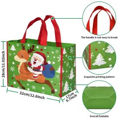 Heißer Verkauf benutzerdefinierte eco Weihnachten laminierte nicht gewebte Einkaufstasche
