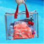 Wasserdichte Make-up-Tasche aus PVC für den Strandurlaub, wasserdichte, langlebige Reise-Strandtaschen für den Badeanzug