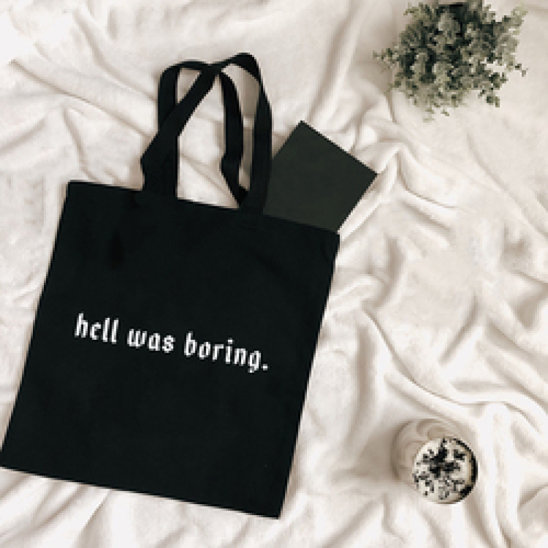 letter Ladies Shopping Bag Handbags Cloth Canvas Tote Bags Women Eco Reusable Shoulder Shopper Bags