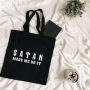 letter Ladies Shopping Bag Handbags Cloth Canvas Tote Bags Women Eco Reusable Shoulder Shopper Bags