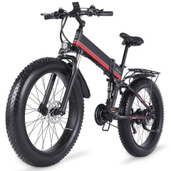 USA EU Warehouse Ebike 1000W 48V 4.0 Fat Tire Ebike 26 Inch Hydraulic Brake Folding Electric Bicycle For Adults