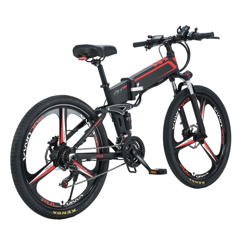 26 Inch Electric Folding Bicycle Full Suspension Ebike 350W Electric Bike 21 Speed Electric Ebike