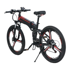 26 Inch Electric Folding Bicycle Full Suspension Ebike 350W Electric Bike 21 Speed Electric Ebike