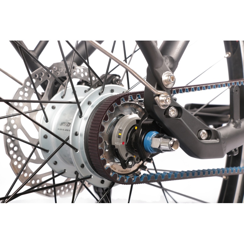 High Quality 48V 350W Bafang M420 Mid Drive Torque Sensor Electric City Bikes With Gates Belt Drive Shimano Nexus 8 Speed Hub