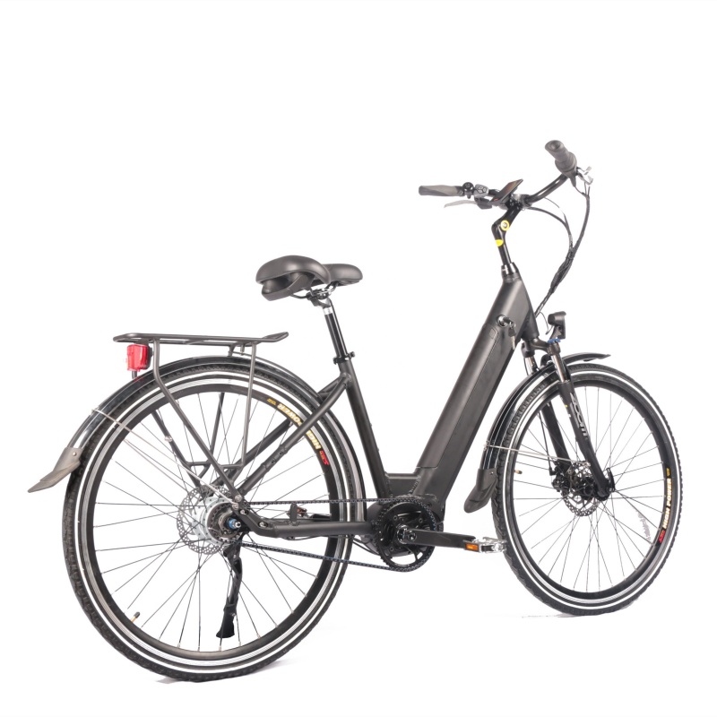High Quality 48V 350W Bafang M420 Mid Drive Torque Sensor Electric City Bikes With Gates Belt Drive Shimano Nexus 8 Speed Hub